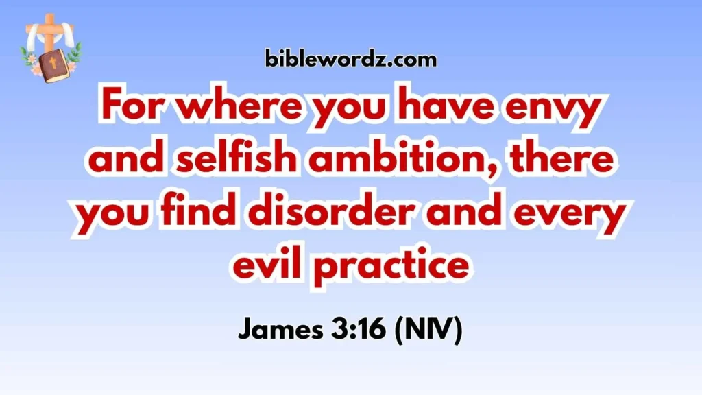 Bible Verse About Chaos and Confusion