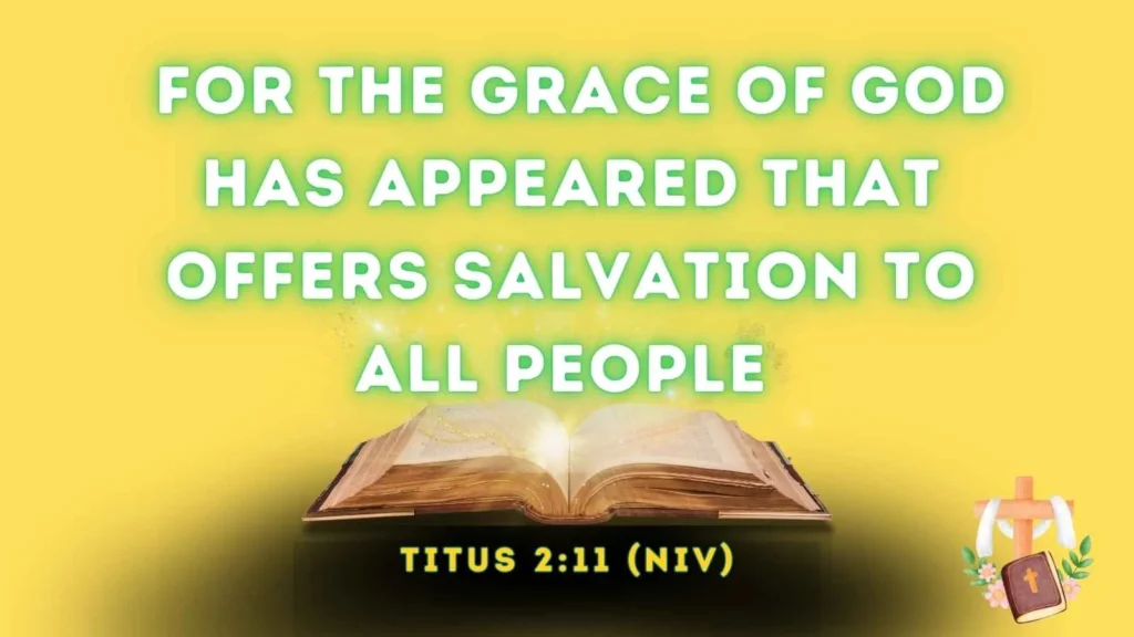 Bible Verse About God’s Grace