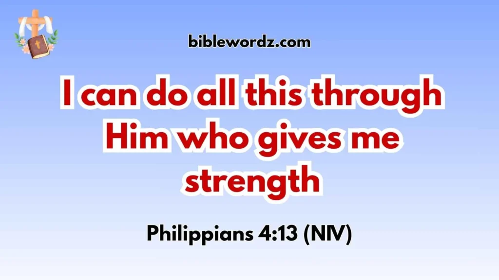 Bible Verse for Focus and Strength