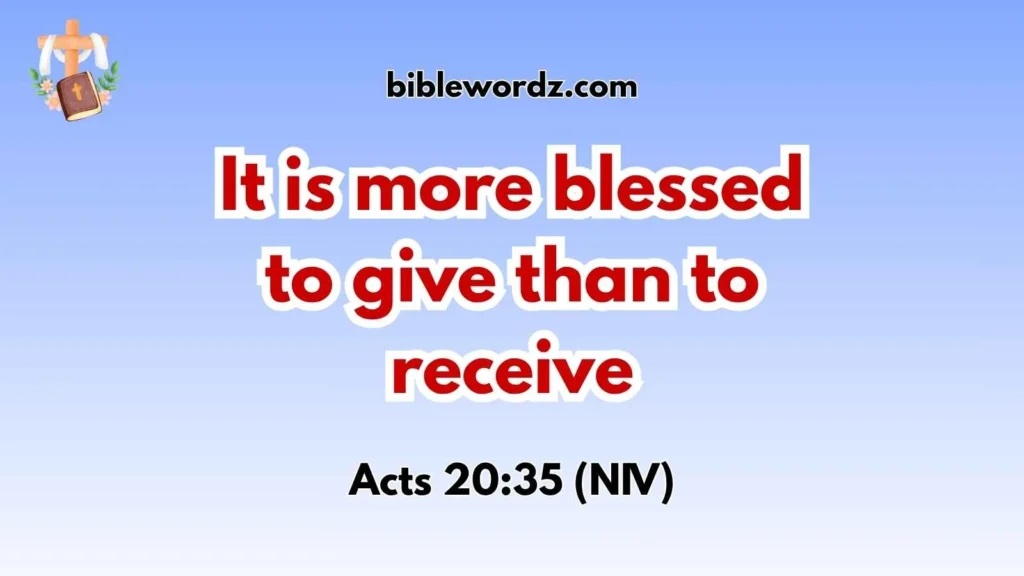Bible Verses About Giving to Others