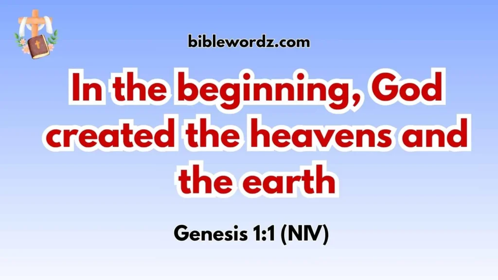 God’s Creation Bible Verses for Kids