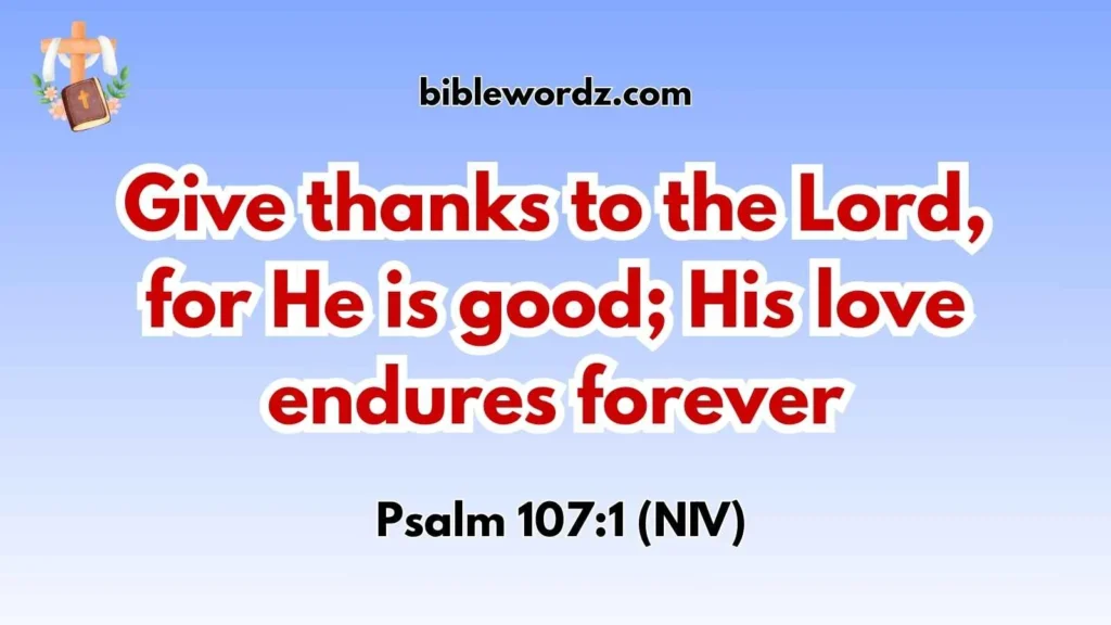 Short Bible Verses About Being Thankful for Blessings