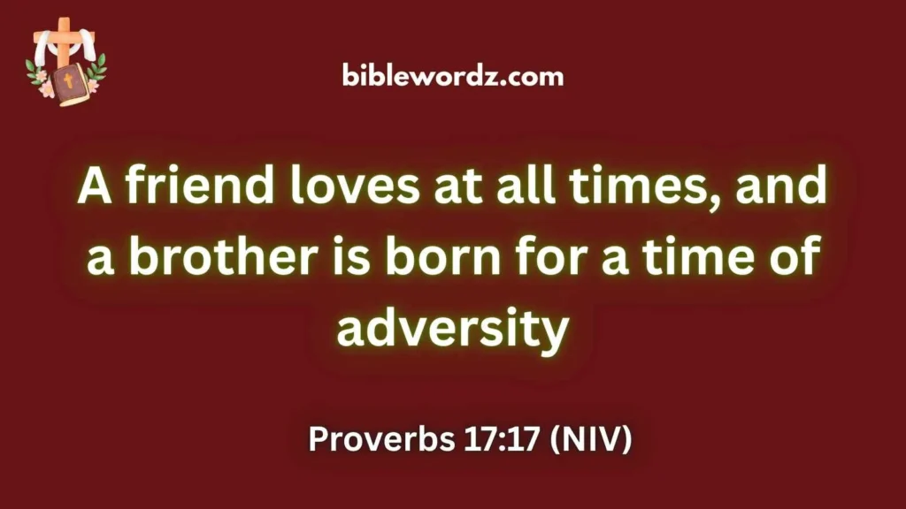 bible verse about friendship