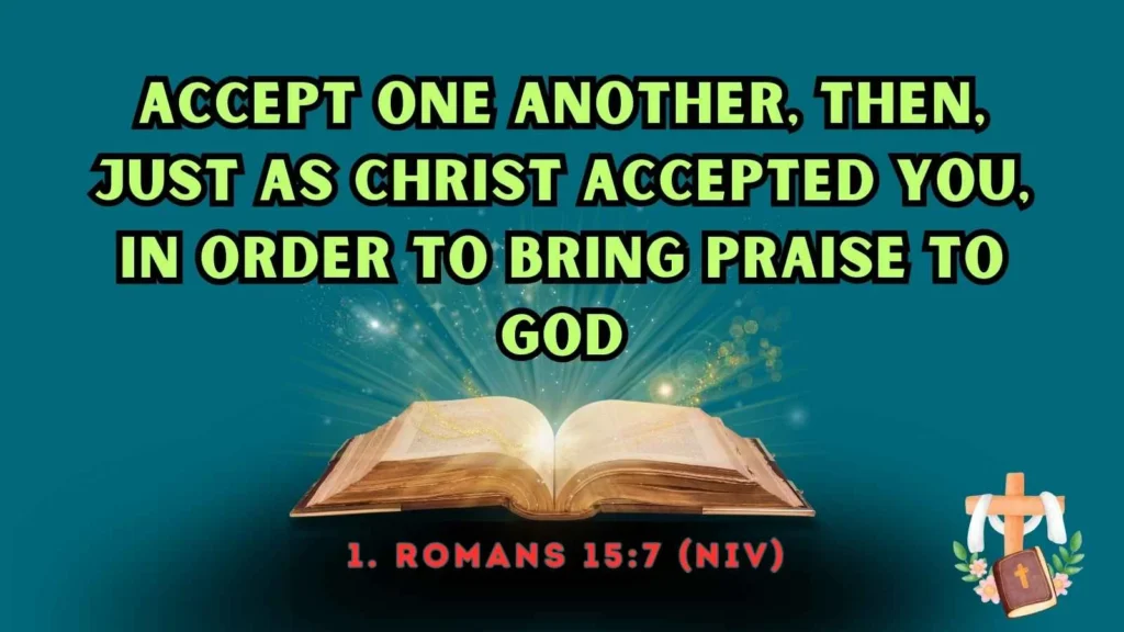 Bible verses about acceptance