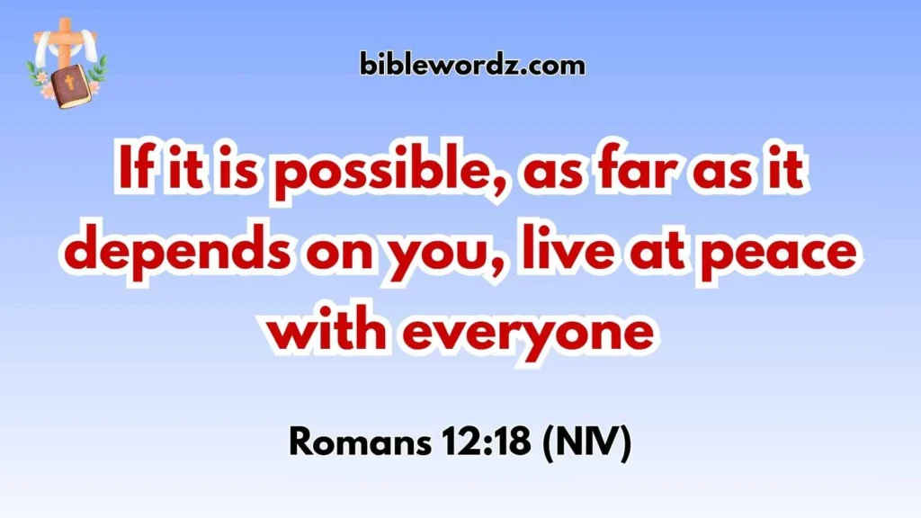 Bible Verses About Keeping Peace with Others