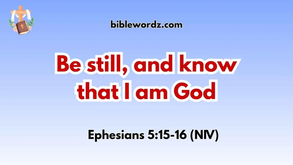 Bible Verses About Time With God