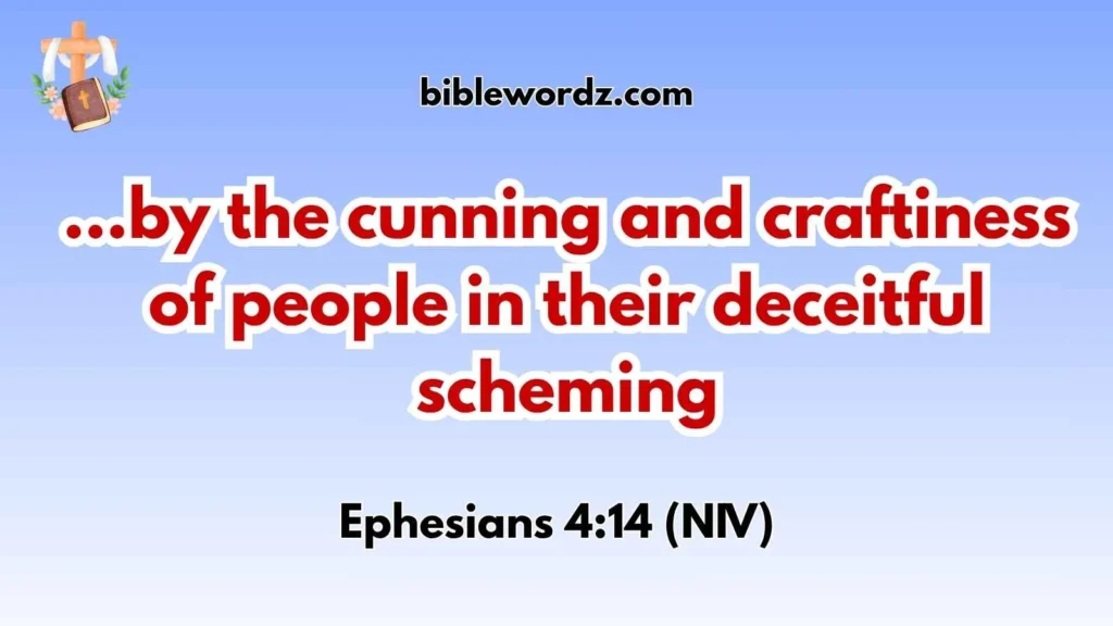 Cunning craftiness Bible verse