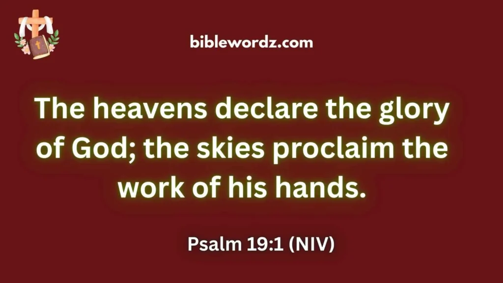 Glory of God Verses