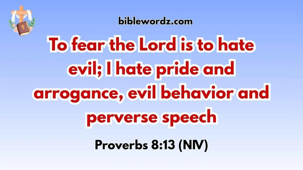 God Hates Pride Bible Verse