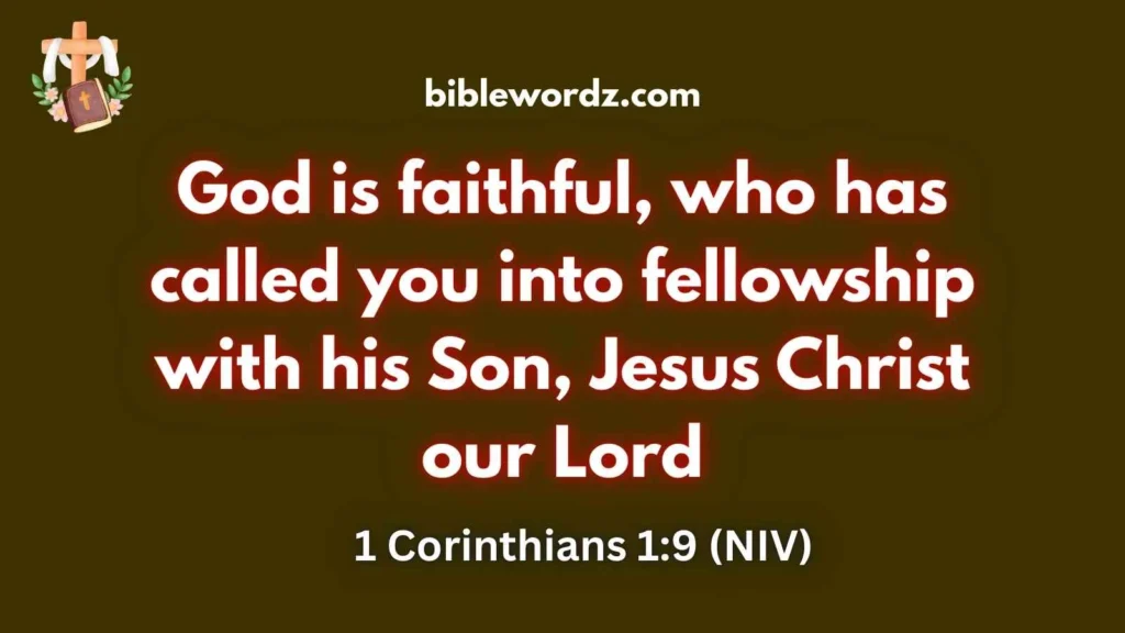 God is Faithful Bible Verse