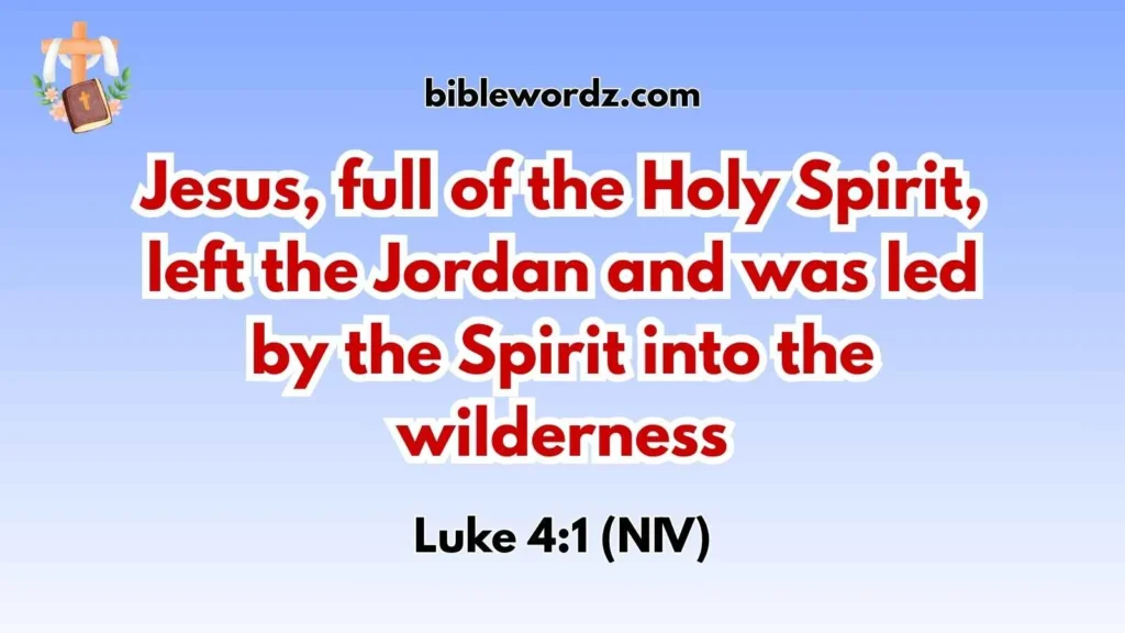 Jesus Empowered by the Holy Spirit Verses