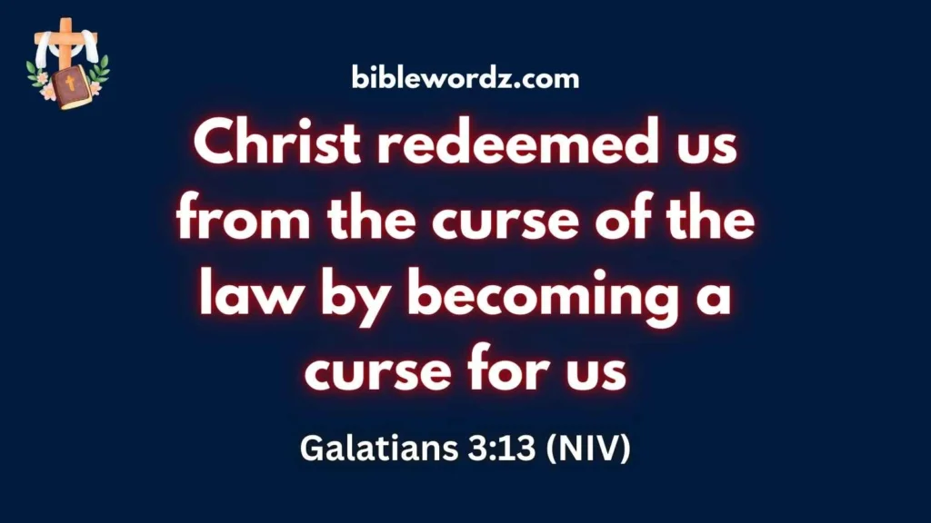 Jesus Redeemed Us Verse