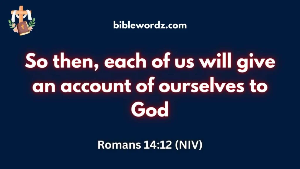 Scriptures on Accountability