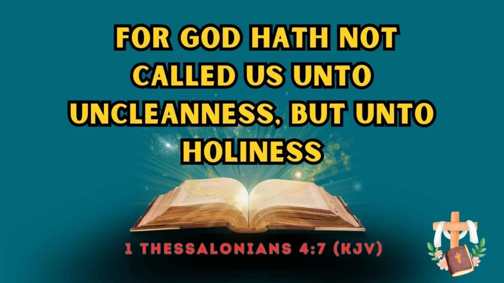 Scriptures on Holiness - KJV