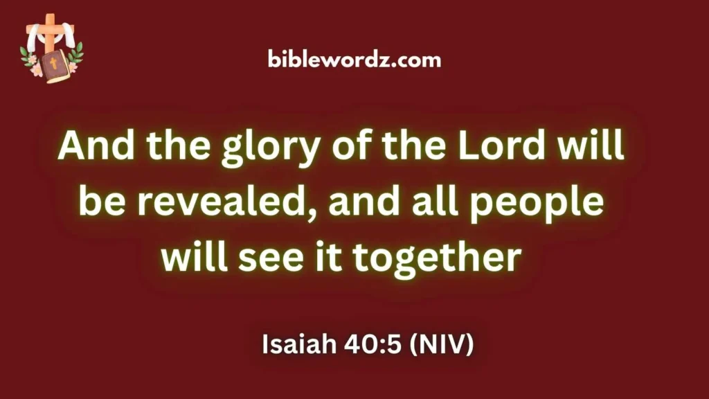 The Glory of God Scriptures