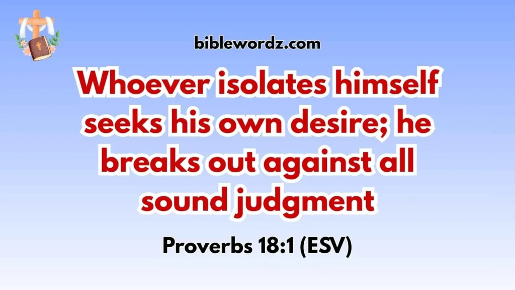 Verses About Selfishness 