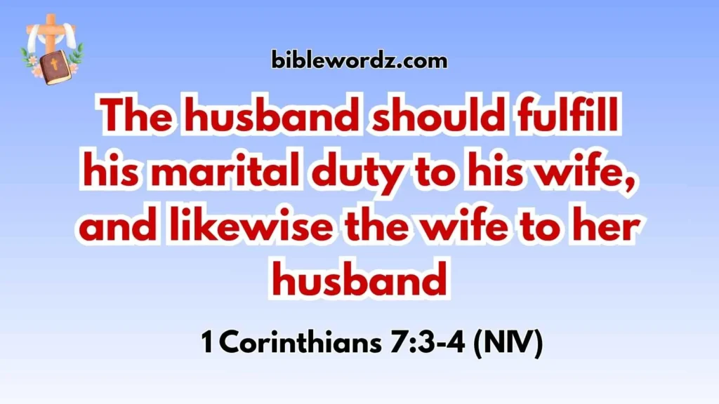 Bible Verses About Husband and Wife Duties