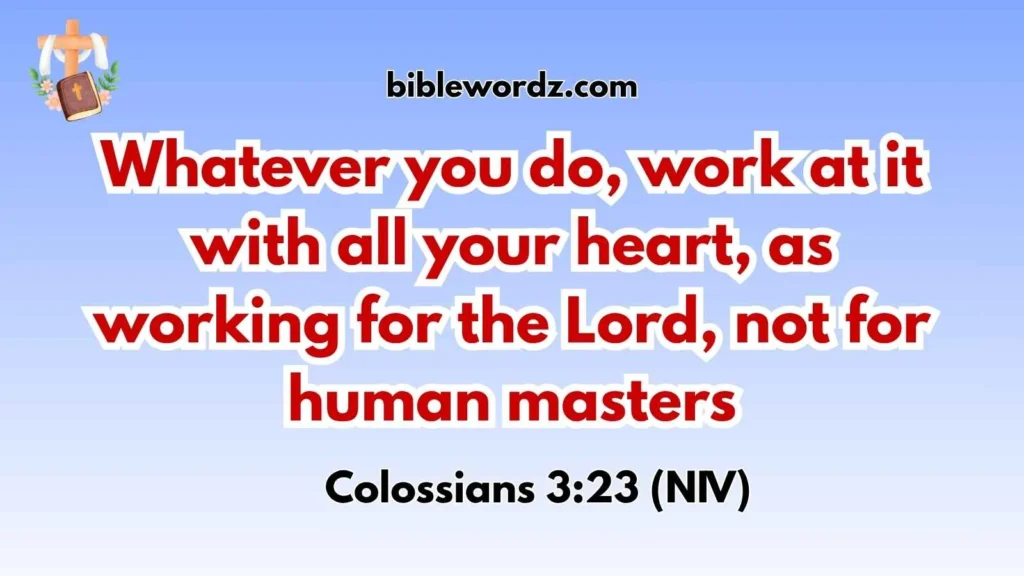 Bible Verses for a Bad Day at Work