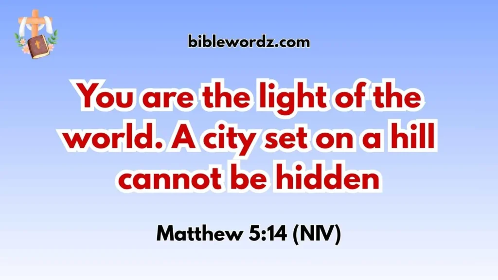 Lighthouse on a Hill Bible Verse