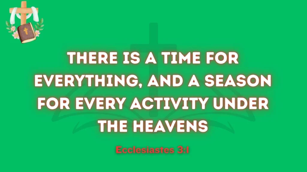 A Time for Everything