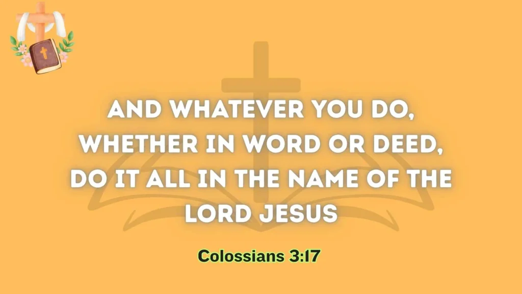 Do It All in Jesus’ Name