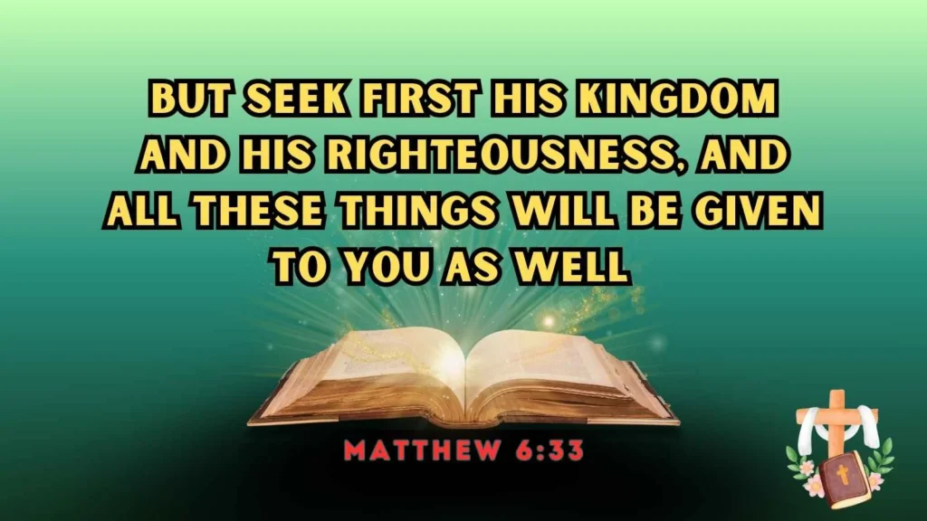 Seek First the Kingdom