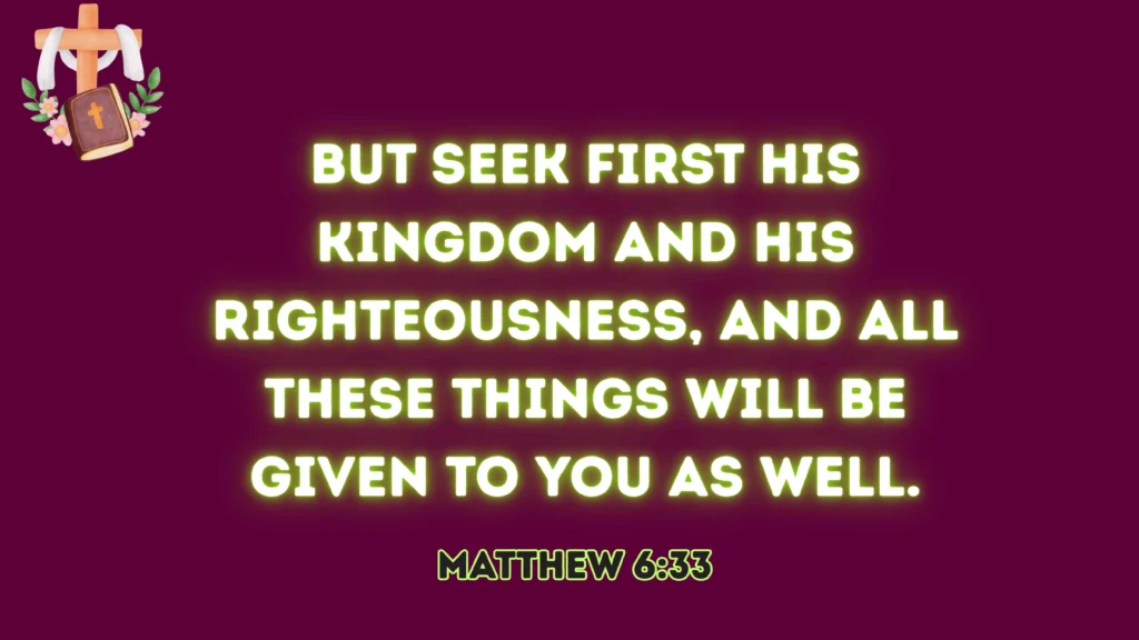 Seek God First