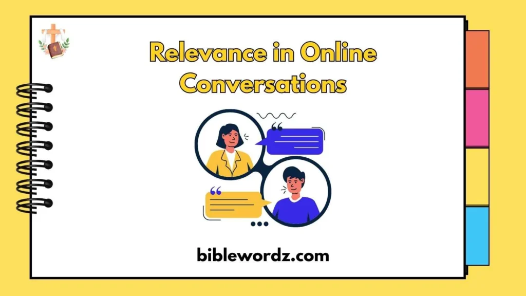 Relevance in Online Conversations
