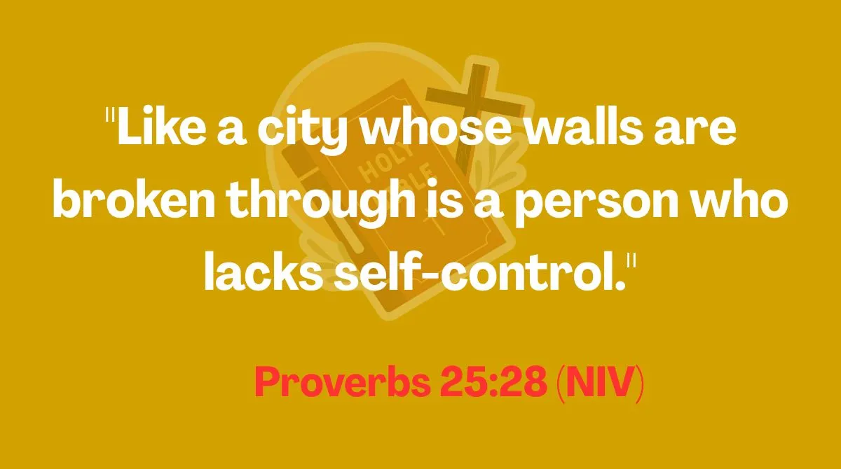 Bible Verses About Self Contro