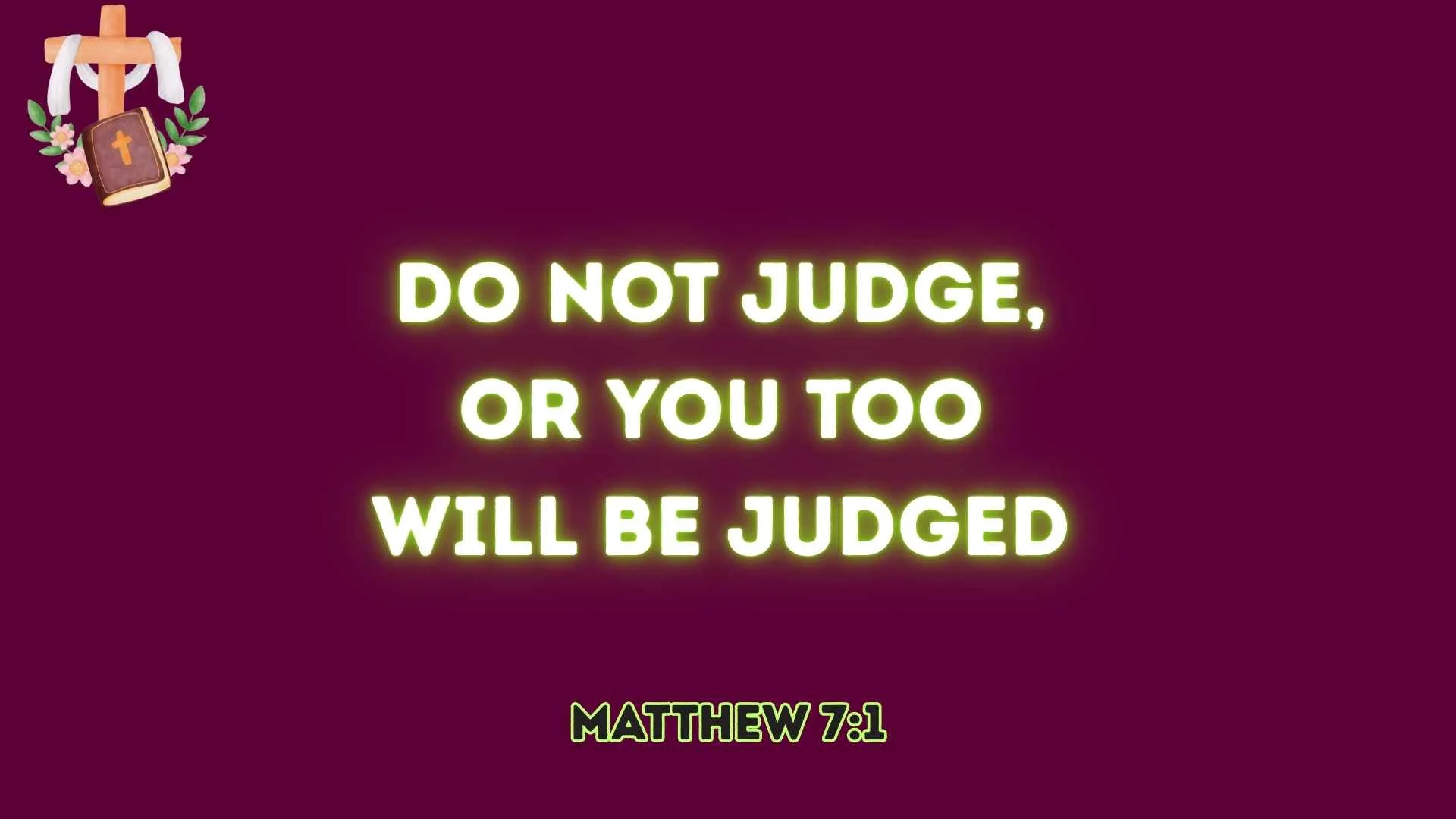 Bible Verses About Judging
