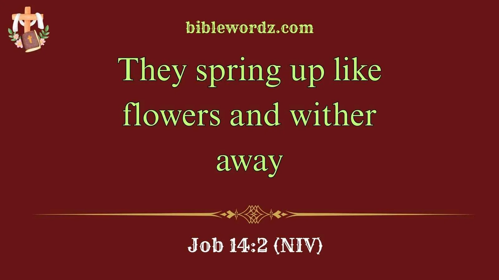bible verses about flowers